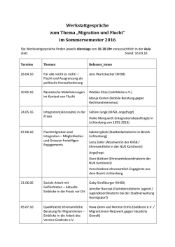 im Sommersemester 2016