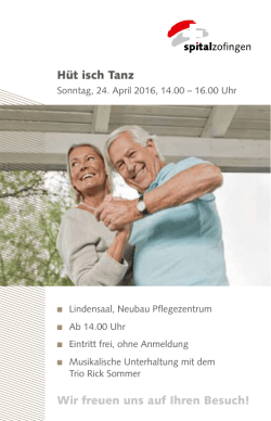 H&uuml;t isch Tanz Wir freuen uns auf Ihren Besuch!