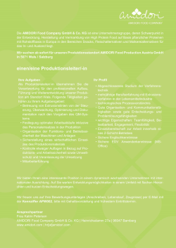 einen/eine Produktionsleiter