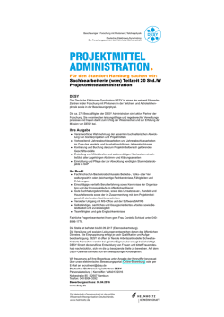 projektmittel administration