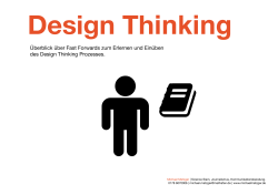 Design Thinking Fast Forwards