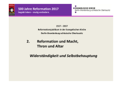 500 Jahre Reformation 2017 begabt leben – mutig verändern.