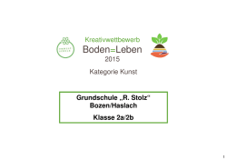 Grundschule Bozen/Haslach "R. Stolz", Klasse 2a und Klasse 2B