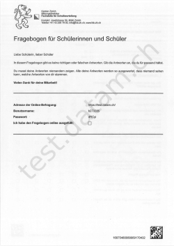 Muster Fragebogen Schülerinnen und Schüler ab Mittelstufe (PDF, 1