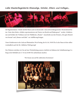 einaldung theater a4.indd - Regiomontanus Schule Coburg