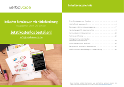 Jetzt kostenlos bestellen!