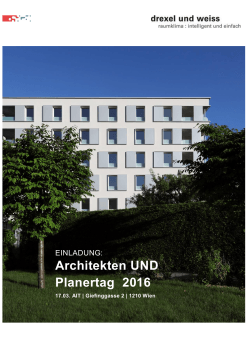 Architekten UND Planertag 2016
