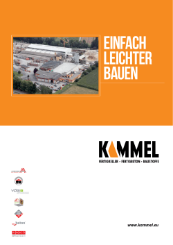 Folder Unternehmen - KAMMEL