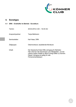 4.1 DRK - Ersthelfer im Betrieb