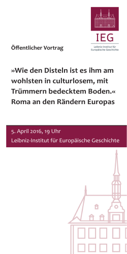 Infoblatt - Leibniz-Institut für Europäische Geschichte Mainz