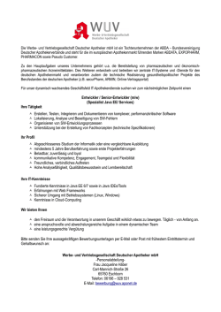 Entwickler / Senior-Entwickler (m/w)