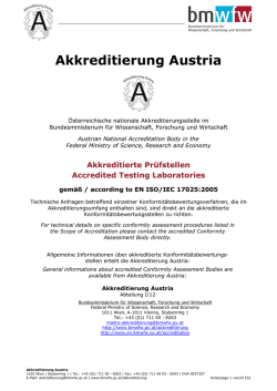 Akkreditierung Austria