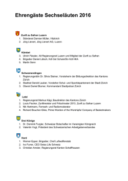 Ehreng&auml;ste Sechsel&auml;uten 2016