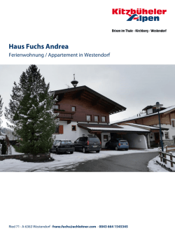 Haus Fuchs Andrea in Westendorf