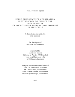 diss. eth no. 23122 USING FLUORESCENCE - ETH E