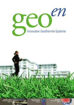 Innovative Geothermie