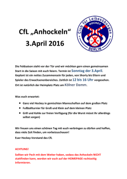 Einladung Anhockeln 2016 - cfl