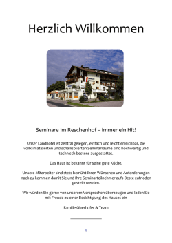 Herzlich Willkommen