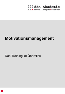 Motivationsmanagement - ddn