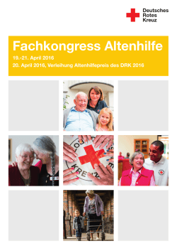 Programm Fachkongress Altenhilfe
