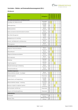 Curriculum – Medien- und Kommunikationsmanagement (B.A.)