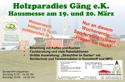 Holzparadies Gäng e.K.