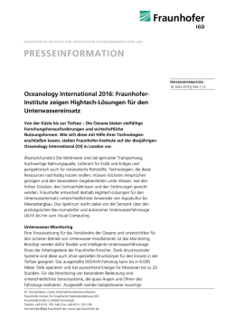 Institute zeigen Hightech-L&ouml;sungen f&uuml;r den
