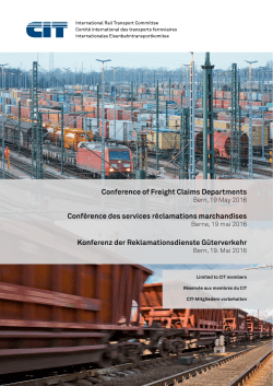 Konferenz der Reklamationsdienste Güterverkehr