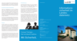 IT-Sicherhiet: Zertifizierung des Thueringer