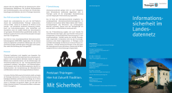 IT-Sicherhiet: Zertifizierung des Thueringer