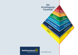 Die Veranlagungs- Pyramide