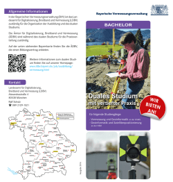 Duales Studium - Bayerische Vermessungsverwaltung