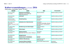 Kulturveranstaltungen 2006 - Landhotel Gasthof Günsdorf