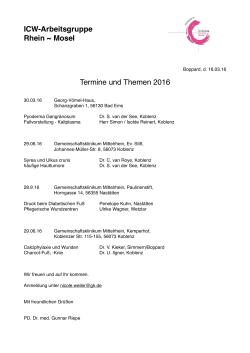 ICW AG 2016 - Die WundUhr