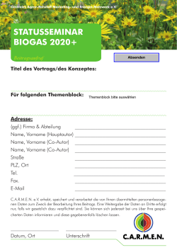 statusseminar biogas 2020+