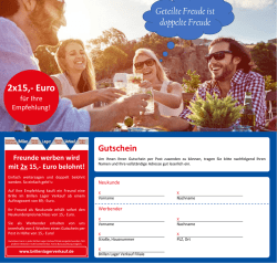 Gutschein - Brillen Lager Verkauf