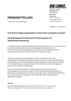 PRESSEMITTEILUNG