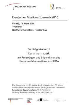 Programm - Deutscher Musikrat