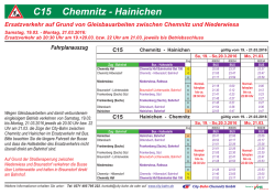 C15 - Info-Aushang mit Fahrplanauszug 19 - City