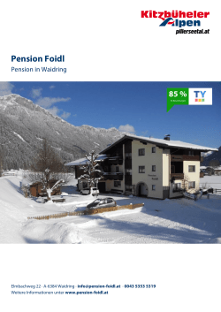Pension Foidl in Waidring