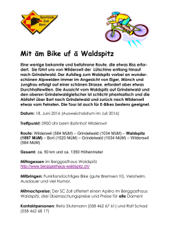 Bike2016_Waldspitz_Information