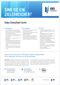 SKS Unternehmensberatung GmbH & Co. KG Sales