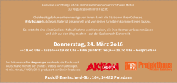 Donnerstag, 24. M&auml;rz 2o16