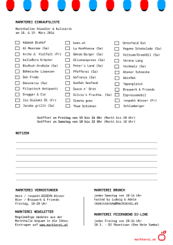 markterei einkaufsliste markterei verkostungen notizen markterei