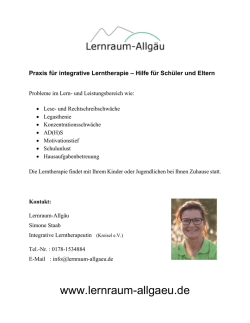 Flyer - Lernraum