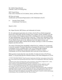 letter - European Digital Rights