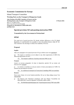 Economic Commission for Europe Inland Transport