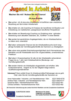 Jugend in Arbeit plus
