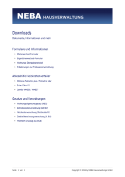 Downloads - NEBA Hausverwaltung
