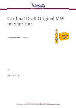 Cardinal Draft Original MW im 24er Har.